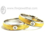 แหวนทองคำขาว แหวนเพชร แหวนคู่ แหวนแต่งงาน แหวนหมั้น- RC03DWG-Gm